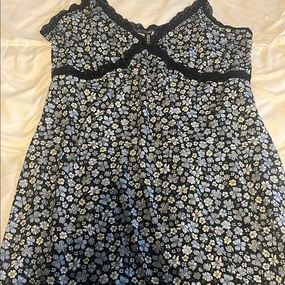 Sexy Aquamarine Blue Floral Lace Trim L - Picture 4 of 4